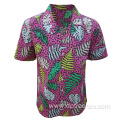 Custom Digital Printing Cotton Hawaiian Vacation Shirt